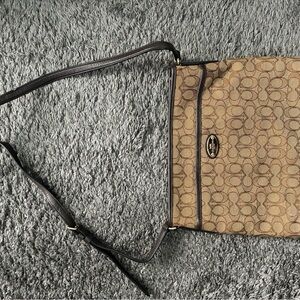 Coach Brown and Black Crossbody Bag